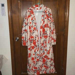 Long floral jacket